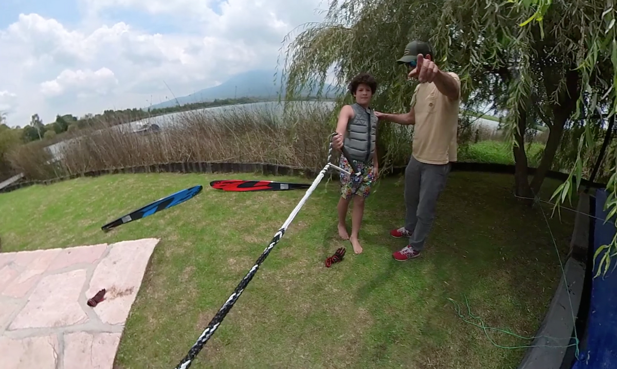 Slalom Waterski Land Practice
