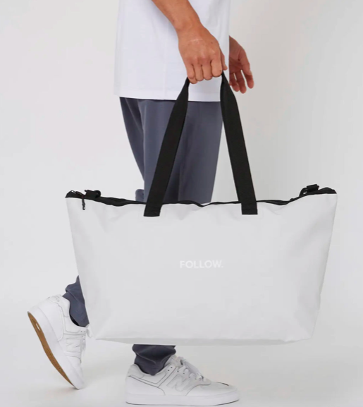 Bolsa Life Tote Bag Light Grey Follow