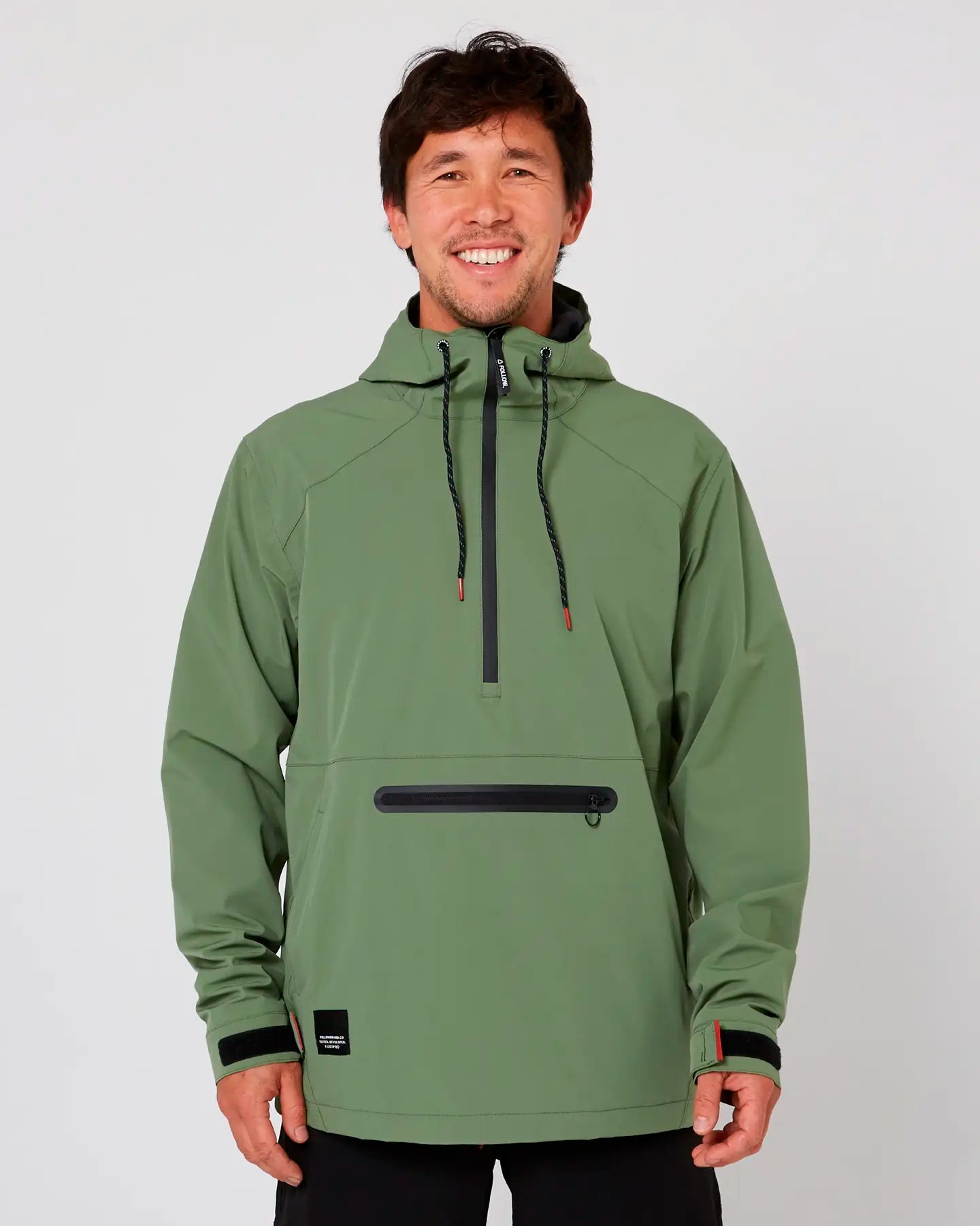 Rompe vientos follow spray anorak olive