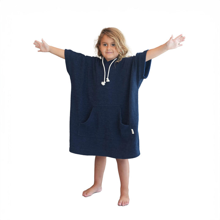 Poncho Ceco kids azul marino