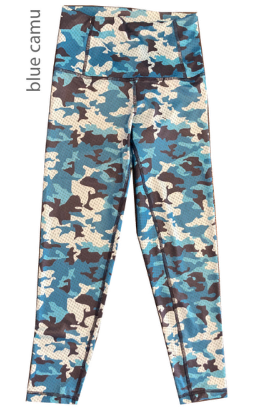 Leggings blue camo