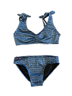 Bikini de niña Kulswimwear blue snake