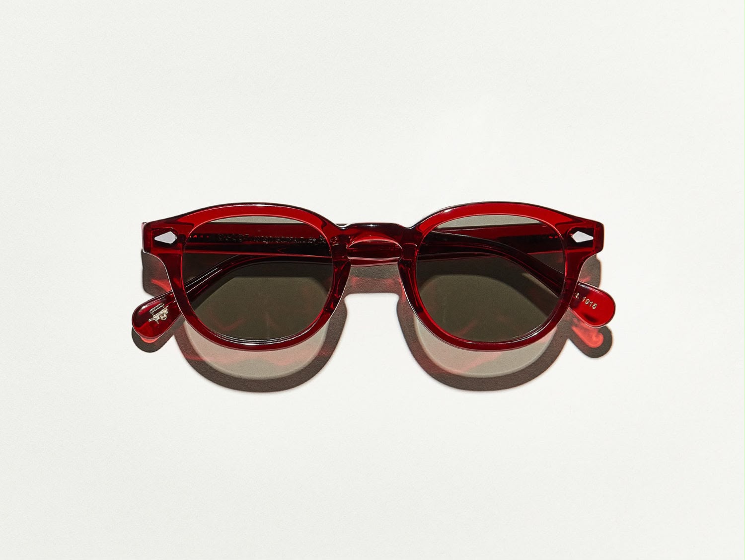 Lentes Moscot Lemtosh 46, color ruby.