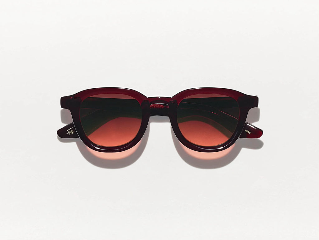 Lentes Moscot Dahven, color burgundy.