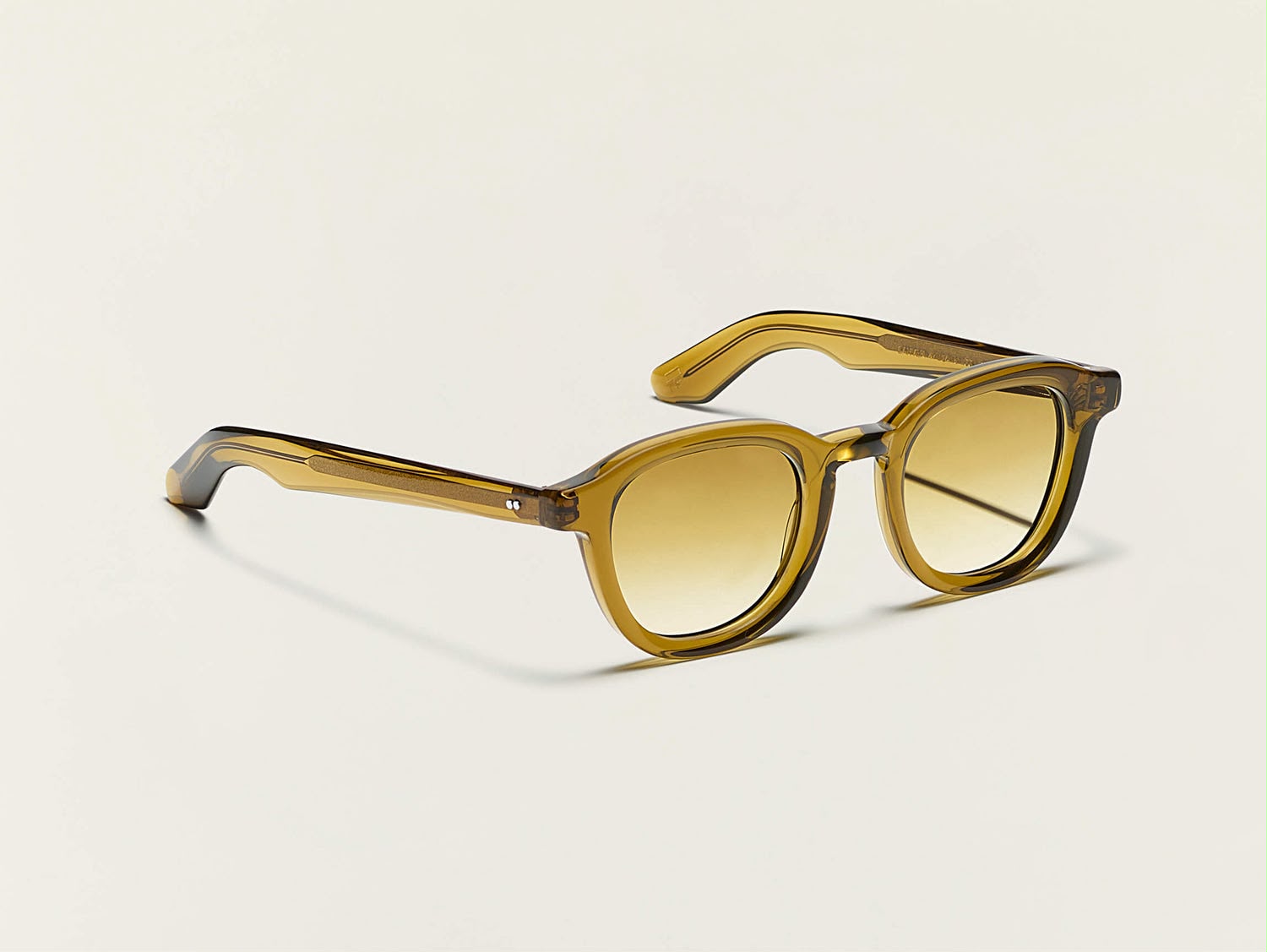 Lentes Moscot Daven, color olive brown.