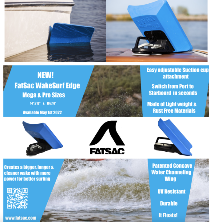 WakeSurf FatSac Edge Pro 2.0 WakeShaper 9 x 16